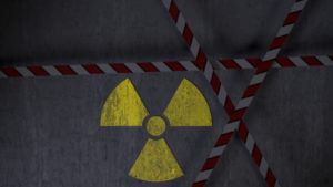 Nuclear and Radiation Exposure Warning Sign.