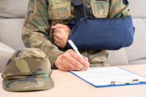 A veteran soldier is applying for compensation benefits due to radiation exposure.